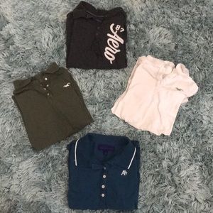 2 aero / 2 hollister polos